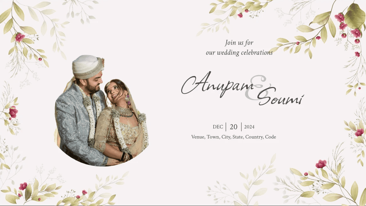 Forever Yours invitation template
