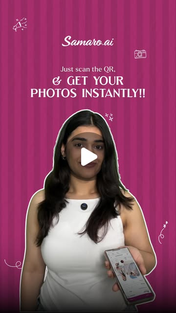 Just scan the QR, and get your photos instantly