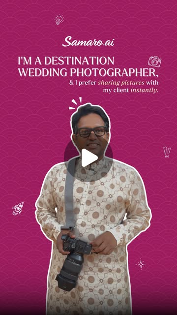 A destination wedding photographer on sharing pictures with the client instantly